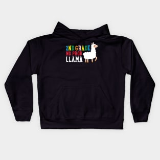 2nd Grade No Prob Llama Back To School Education Girl Gift Kids Hoodie